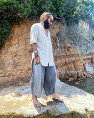 SEASHIRT βαμβακερή πουκαμίσα σε άνετη γραμμή - Bohoskull