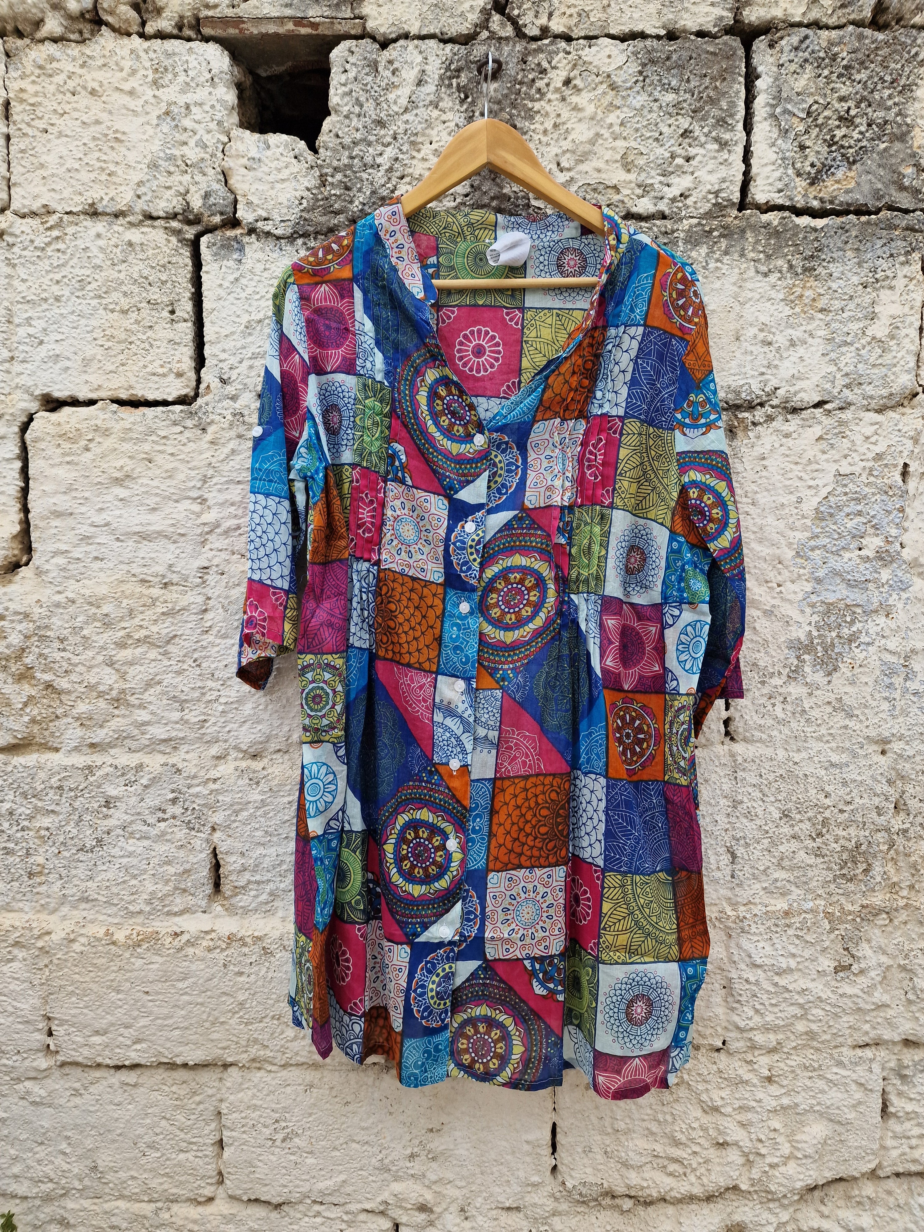 INDIASHIVA πουκαμίσα σε άνετη γραμμή - Bohoskull