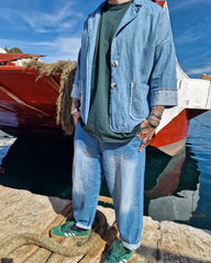 Misael jean oversized παντελόνι