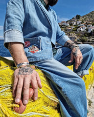 Misael jean oversized παντελόνι