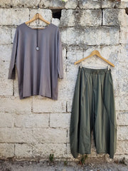 Calico full oversized pants