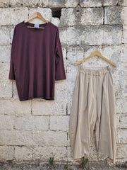 Calico full oversized pants