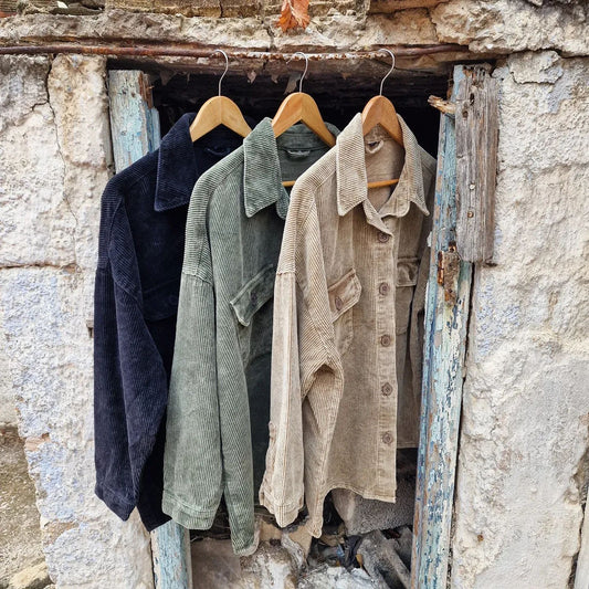 Tekoa κοτλέ πουκάμισο