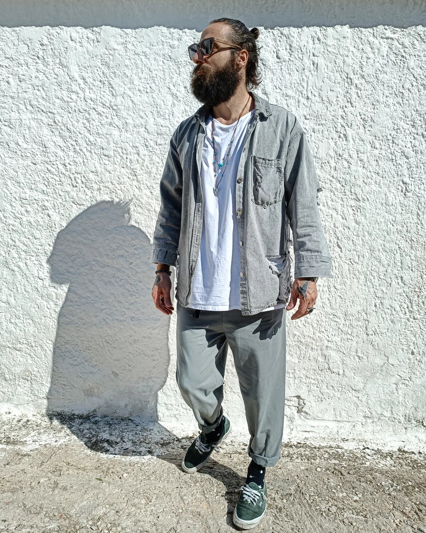 WOLFGANG JACKET-SHIRT oversized σε άνετη γραμμή - Bohoskull