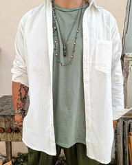 Zach κοτλέ πουκάμισο με άνετη γραμμή