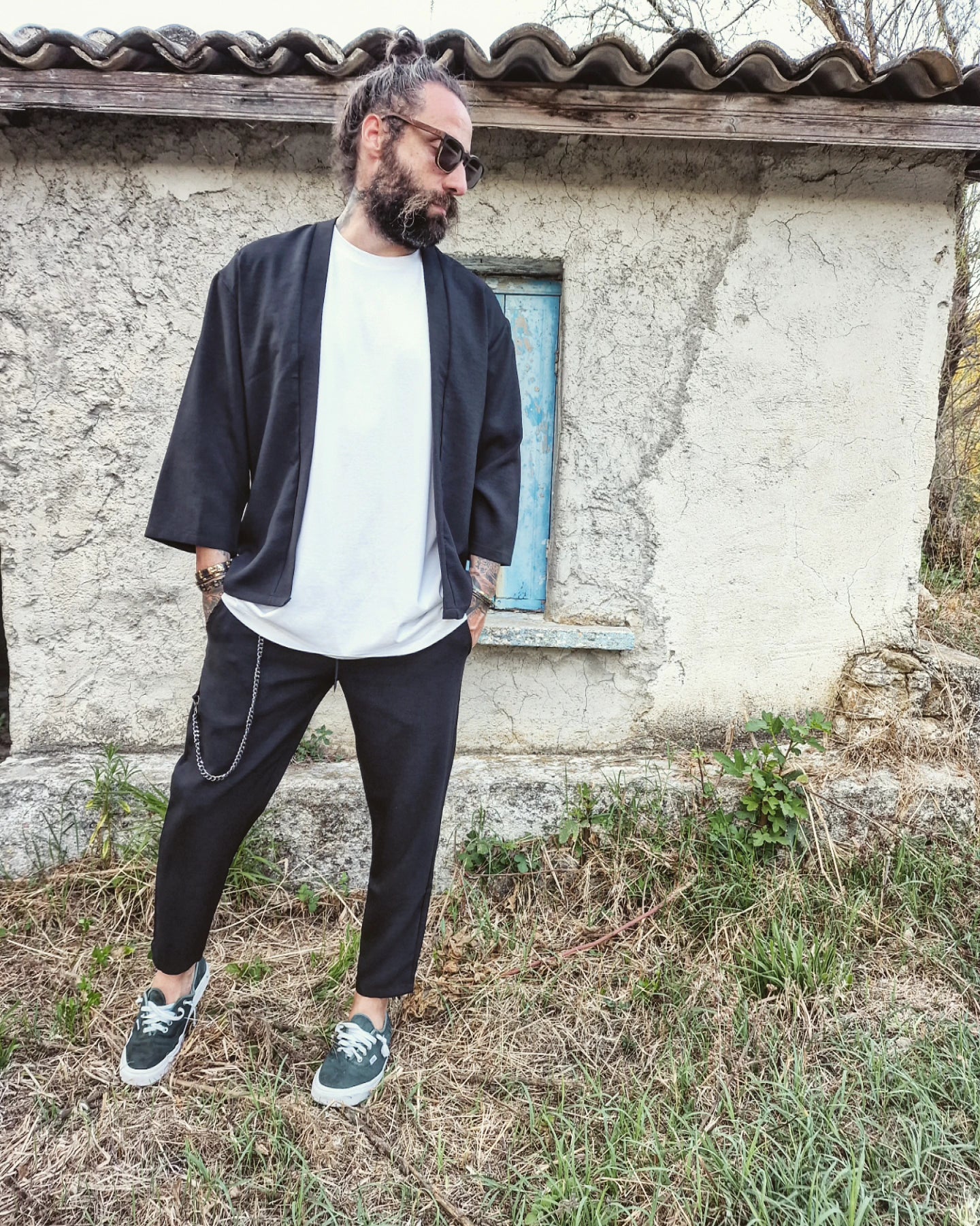 Aryaman σετ παντελόνι και κιμονό σε κανονική γραμμή - Bohoskull