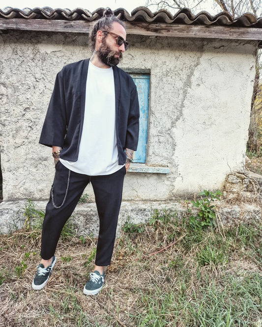 Aryaman σετ παντελόνι και κιμονό σε κανονική γραμμή - Bohoskull