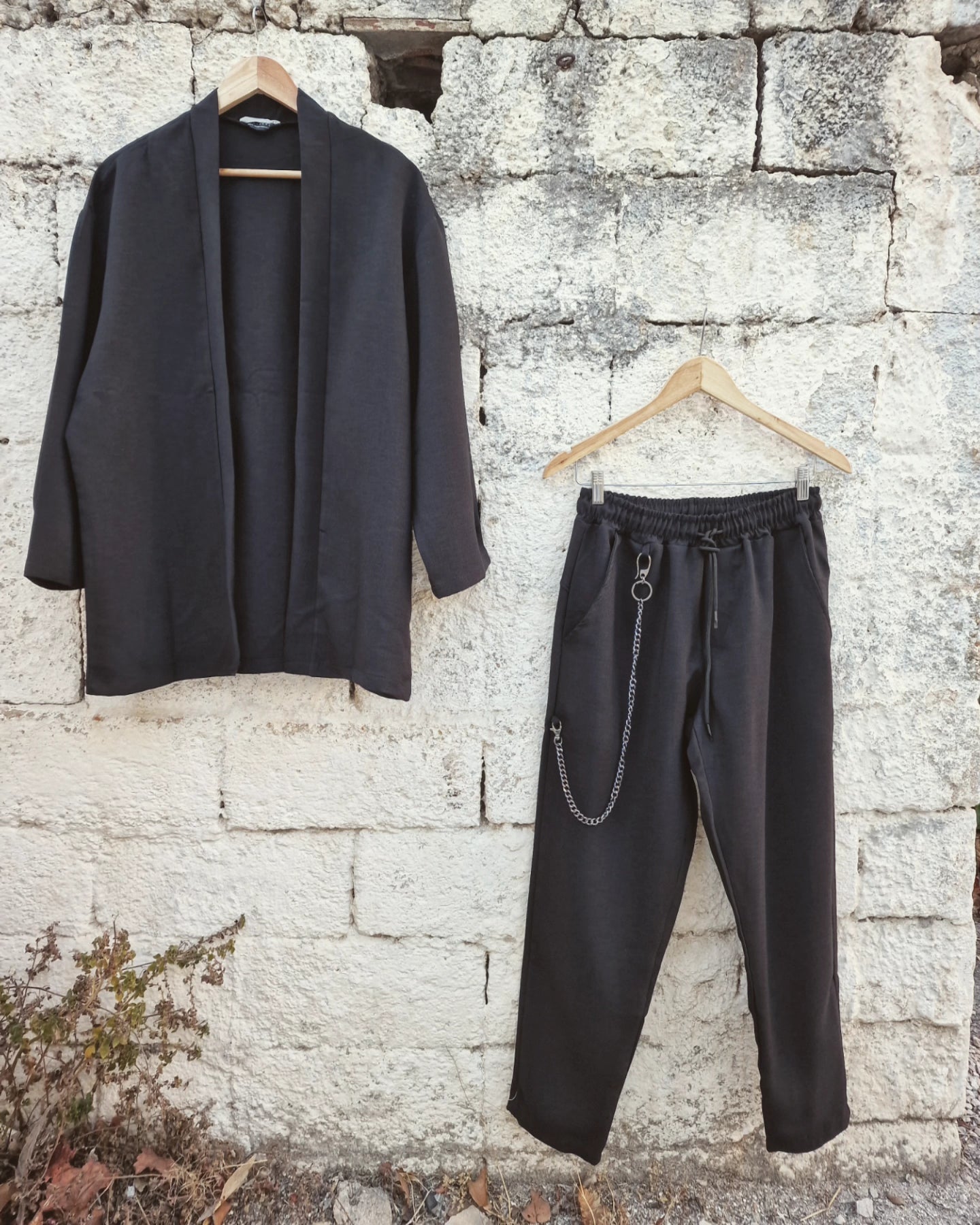 Aryaman σετ παντελόνι και κιμονό σε κανονική γραμμή - Bohoskull