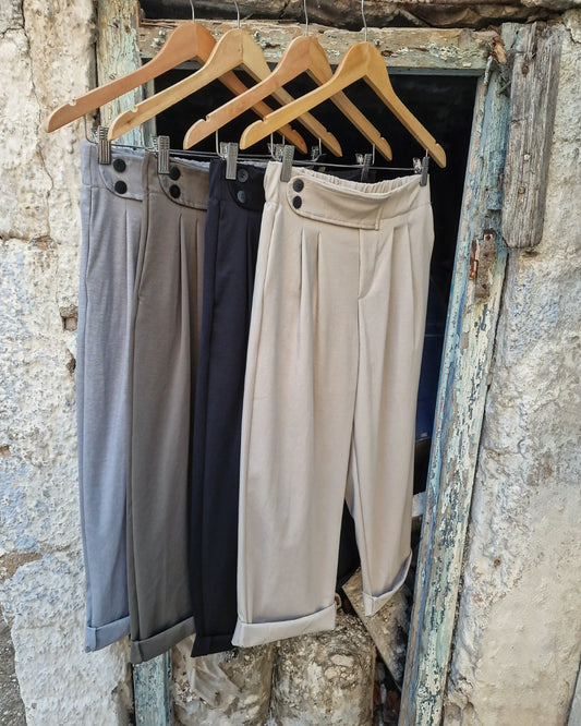 PILAR υφασμάτινο παντελόνι προς άνετη γραμμή - Bohoskull