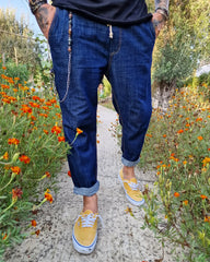 Marlino τζιν παντελόνι με κανονική γραμμή - Bohoskull