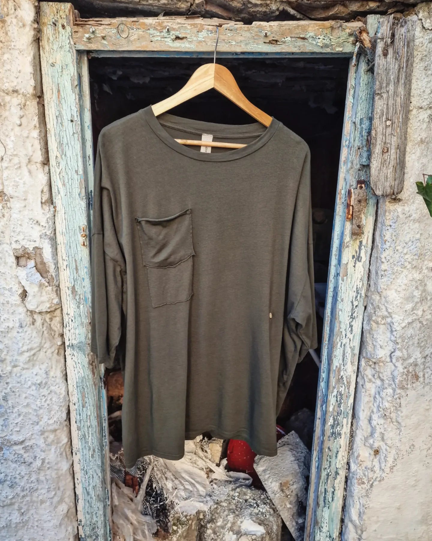 Spigot Mπλούζα Οversized σε Άνετη Γραμμή - Bohoskull