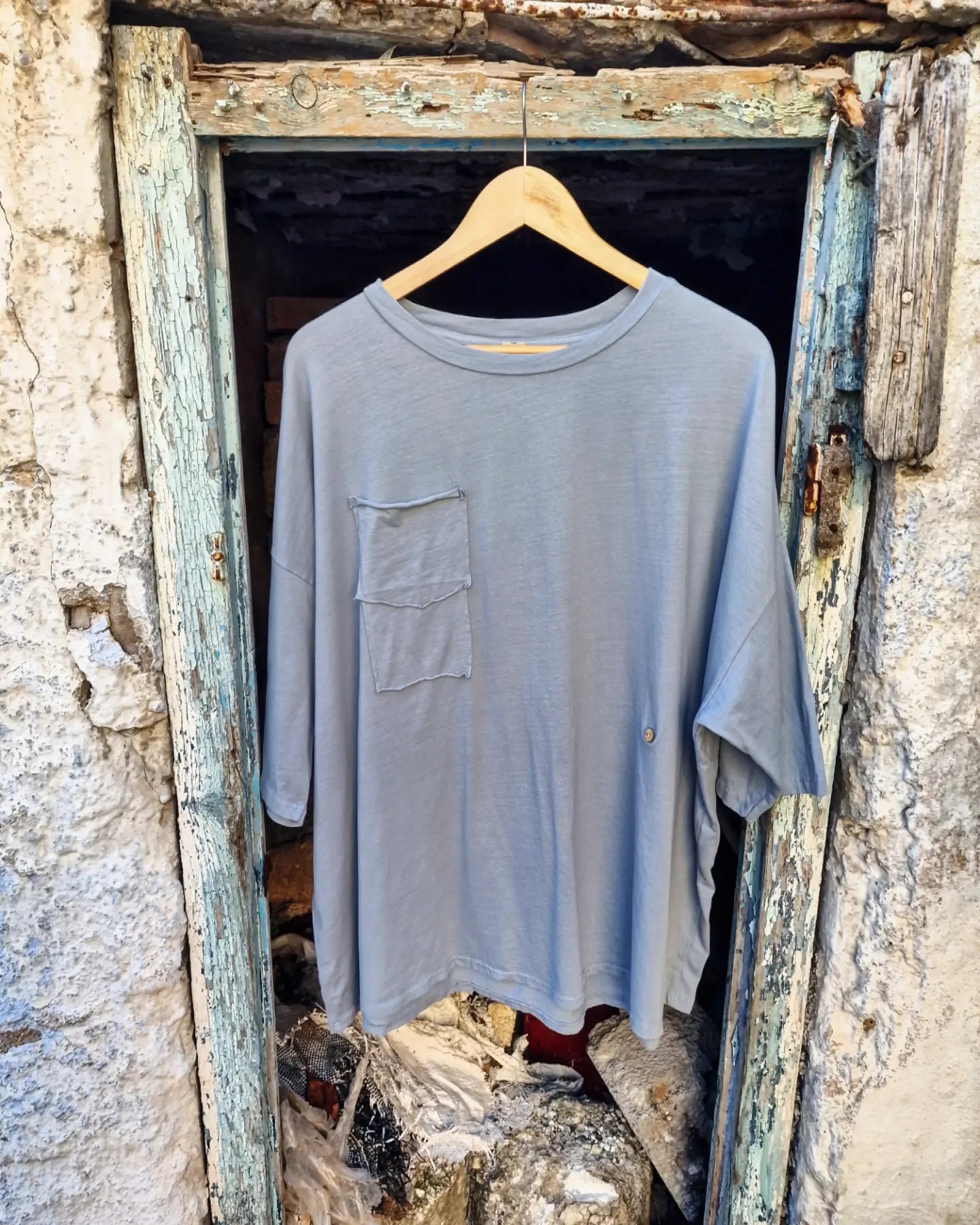 Spigot Mπλούζα Οversized σε Άνετη Γραμμή - Bohoskull