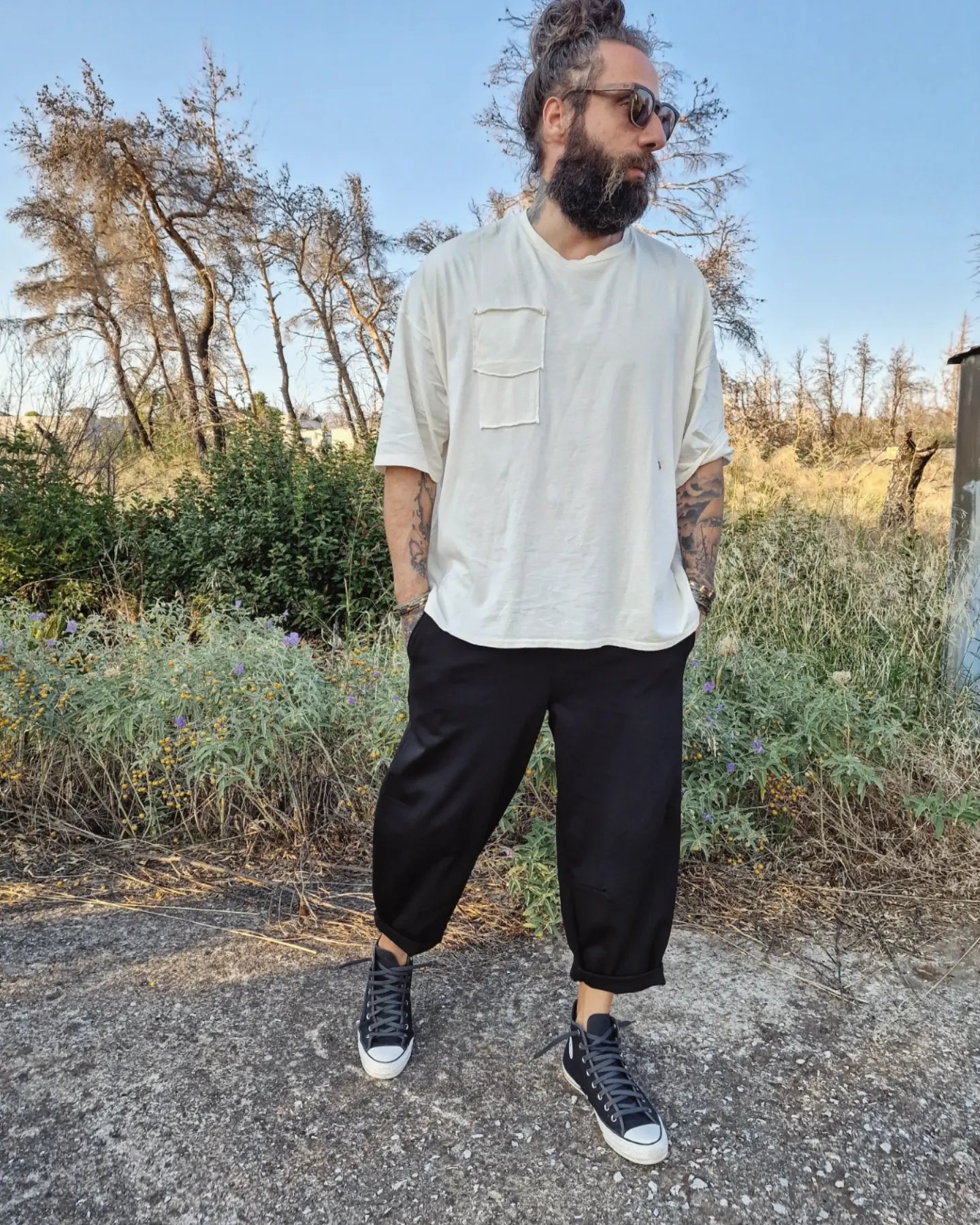 Spigot Mπλούζα Οversized σε Άνετη Γραμμή - Bohoskull