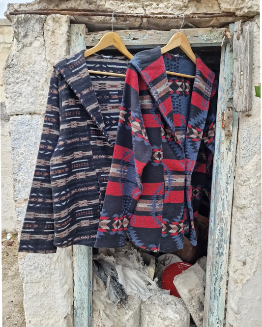 Aztec παλτό με κανονική γραμμή - Bohoskull