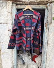 Aztec παλτό με κανονική γραμμή - Bohoskull