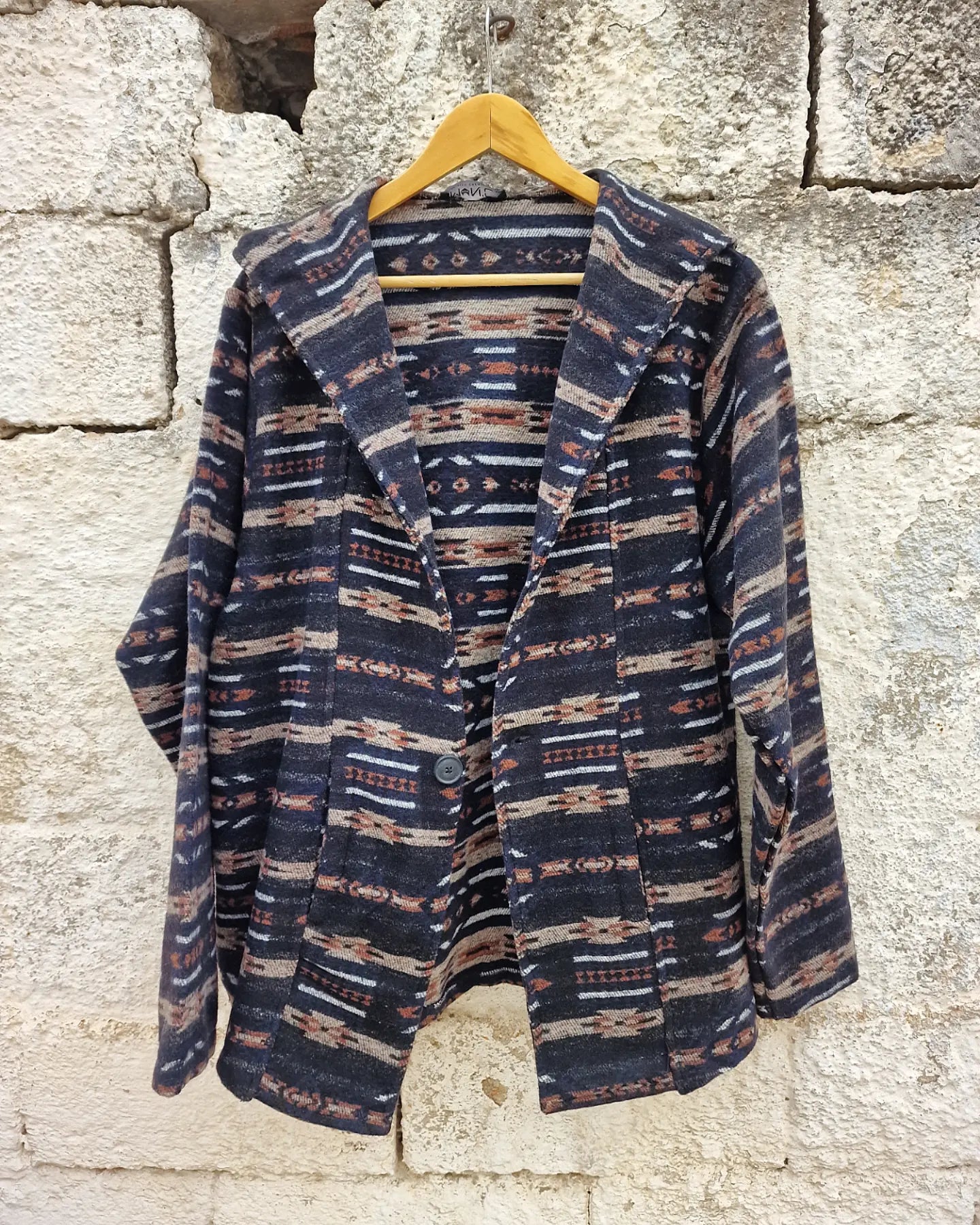 Aztec παλτό με κανονική γραμμή - Bohoskull