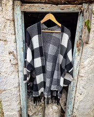 Andes poncho-cardigan one size oversized - Bohoskull