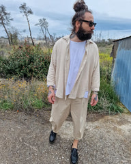 ALGER παντελόνι japanese σε άνετη γραμμή - Bohoskull