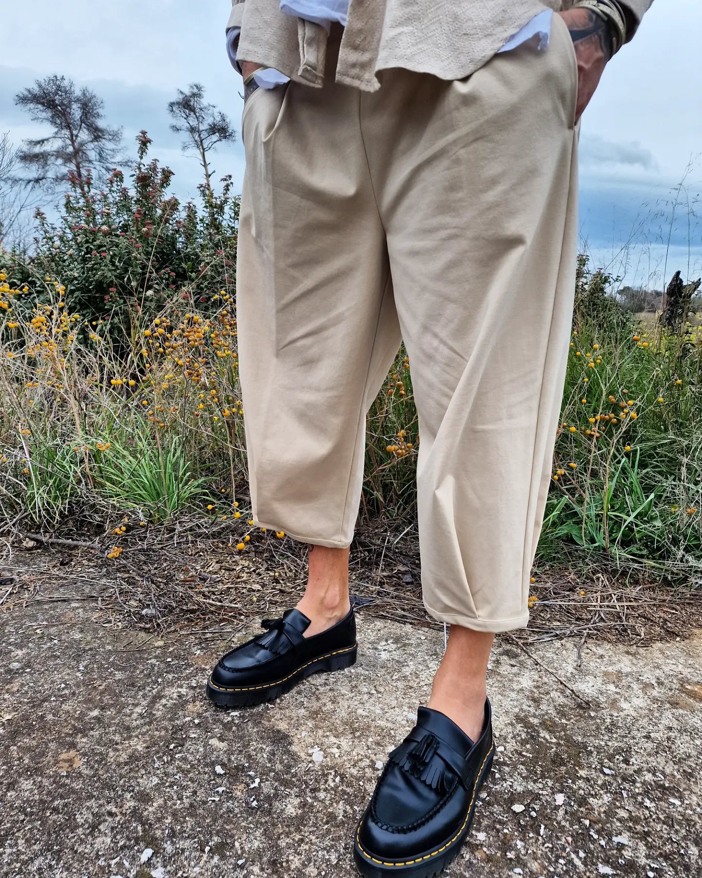 ALGER παντελόνι japanese σε άνετη γραμμή - Bohoskull