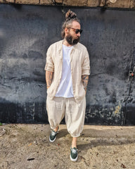 Ivin Λινό παντελόνι σε άνετη γραμμή