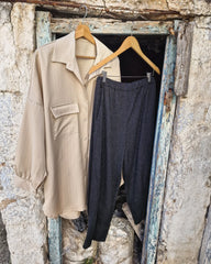 Olly παντελόνι με άνετη γραμμή