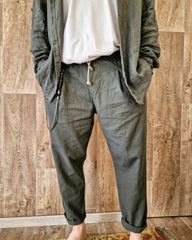 Matsu 100% λινό παντελόνι