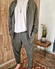 Matsu 100% λινό παντελόνι