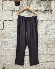 Vakaris λινό σετ κιμονό και παντελόνι