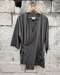 Vakaris λινό σετ κιμονό και παντελόνι