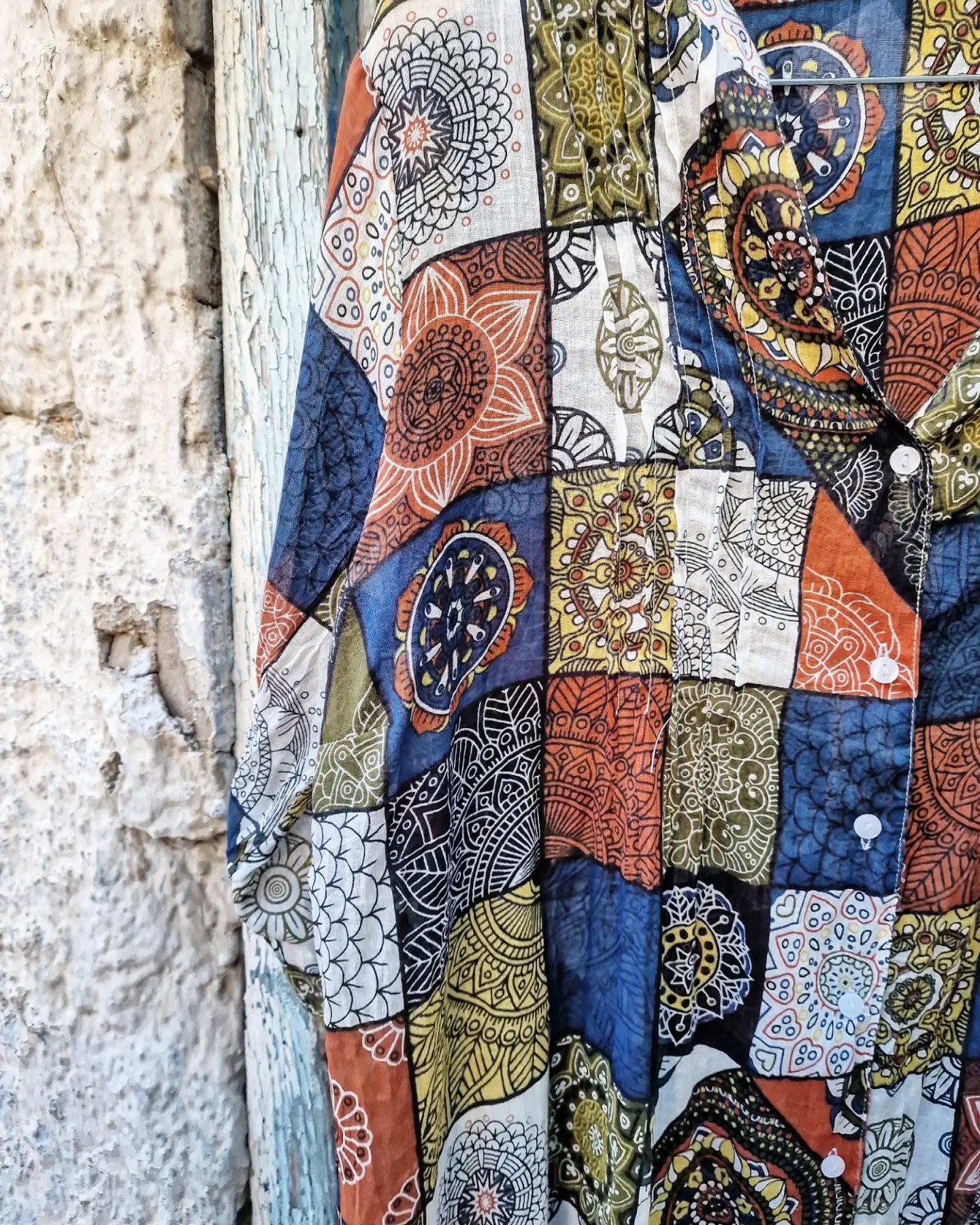 INDIASHIVA πουκαμίσα σε άνετη γραμμή - Bohoskull