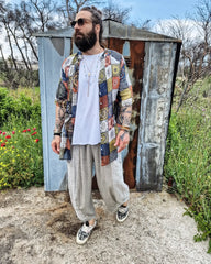 INDIASHIVA πουκαμίσα σε άνετη γραμμή - Bohoskull