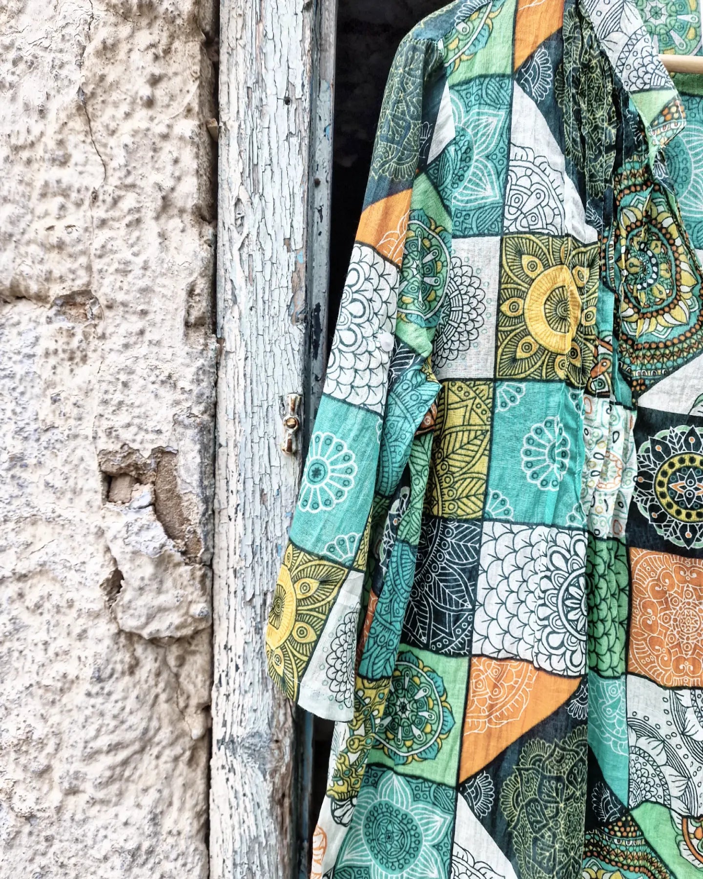 INDIASHIVA πουκαμίσα σε άνετη γραμμή - Bohoskull