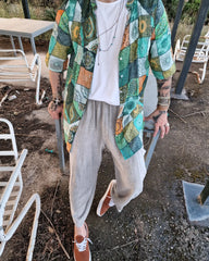 INDIASHIVA πουκαμίσα σε άνετη γραμμή - Bohoskull