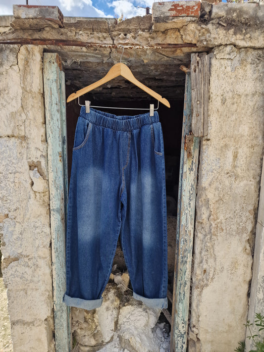 Misael jean oversized παντελόνι