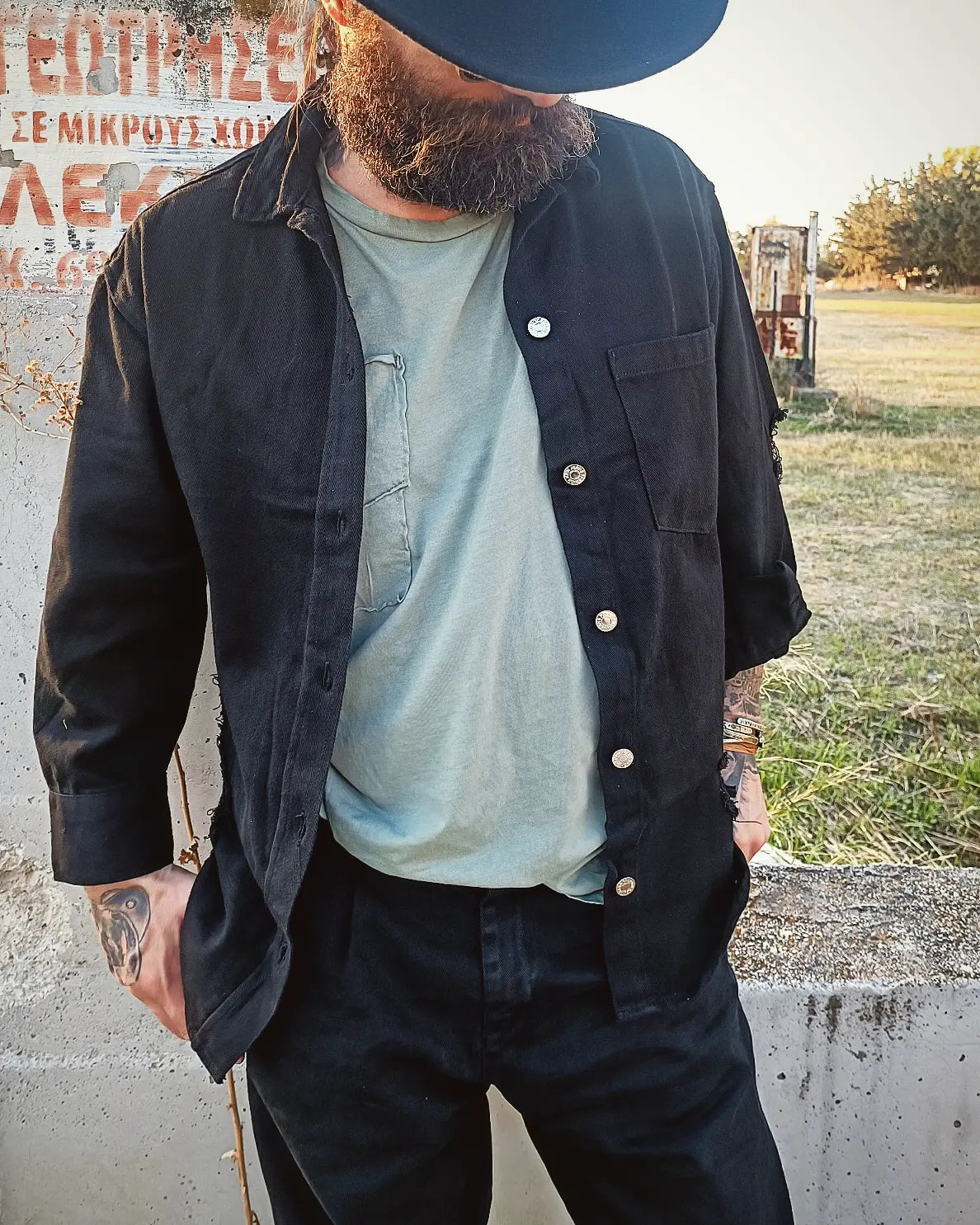 WOLFGANG JACKET-SHIRT oversized σε άνετη γραμμή - Bohoskull