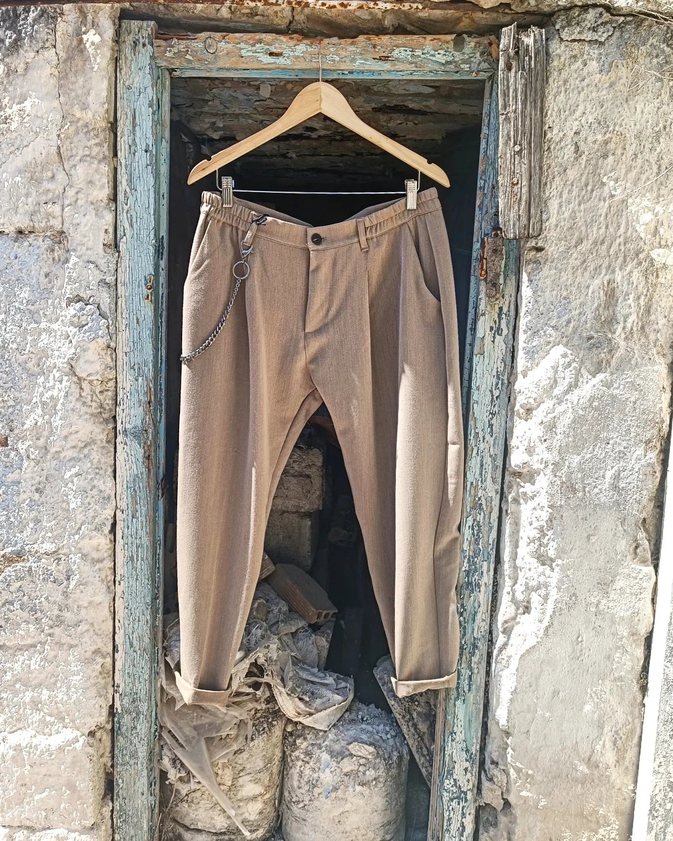 WILLIAM υφασμάτινο παντελόνι σε κανονική γραμμή - Bohoskull