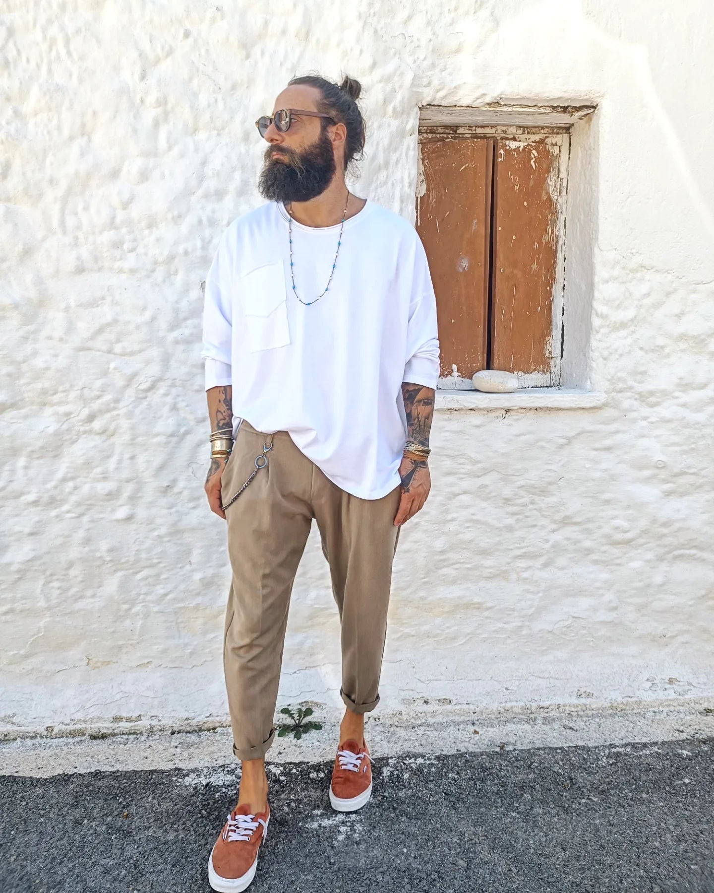 HANNIBAL μπλούζα oversized σε πολύ άνετη γραμμή - Bohoskull