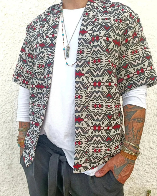 CONFEZIONATO Κιμονό με κανονική προς άνετη γραμμή - Bohoskull