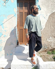 ROMUALD υφασμάτινο παντελόνι σε κανονική γραμμή - Bohoskull