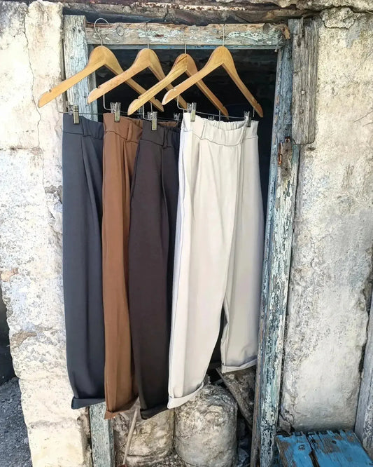 AESOP υφασμάτινο παντελόνι με κανονική προς άνετη γραμμή - Bohoskull