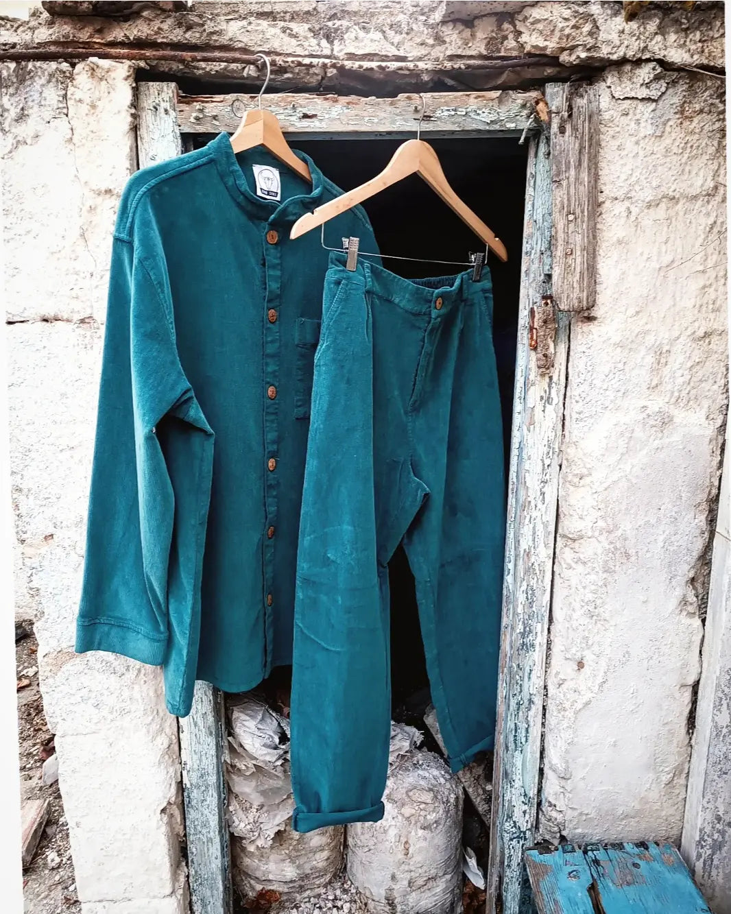 ANTIBES κοτλέ jacket-shirt - Bohoskull