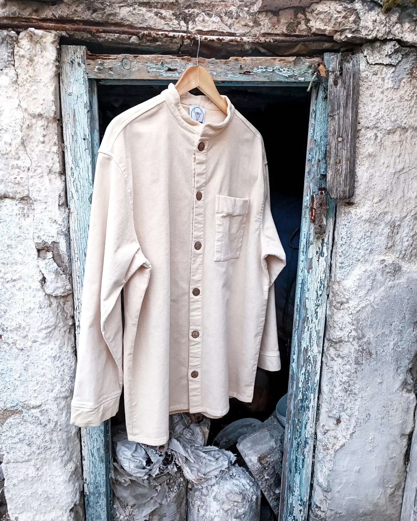 ANTIBES κοτλέ jacket-shirt - Bohoskull