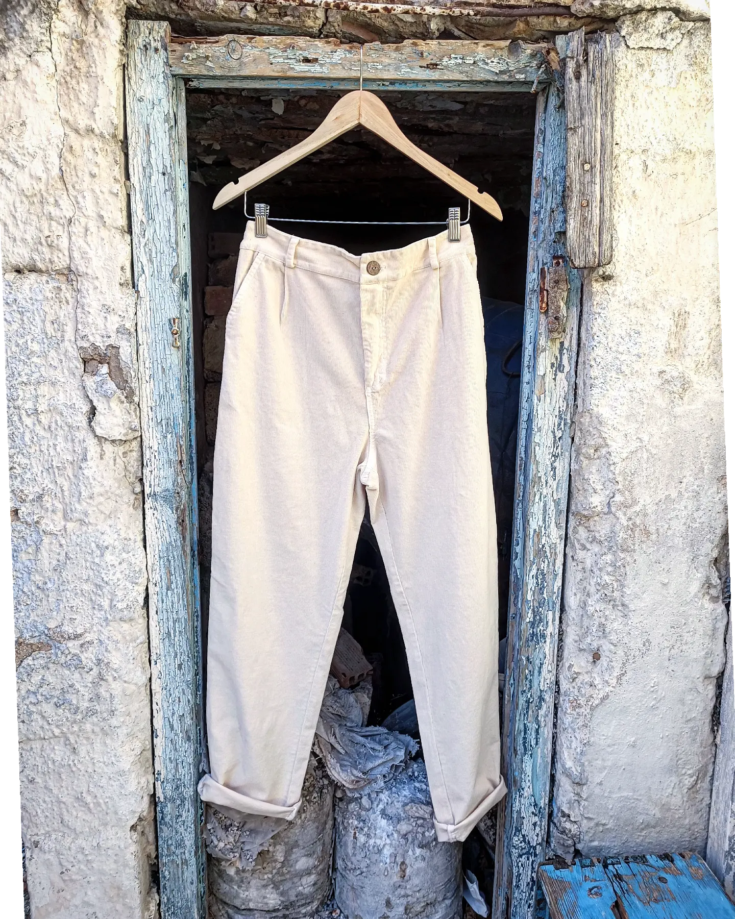 ABDONISE κοτλέ παντελόνι σε άνετη γραμμή - Bohoskull