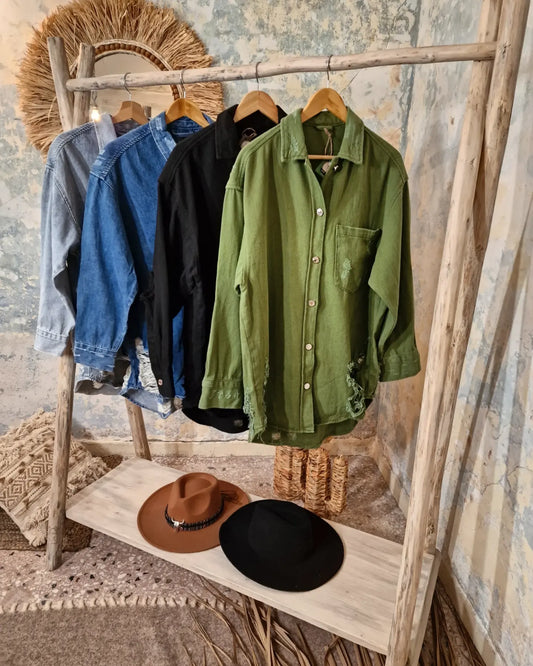 WOLFGANG JACKET-SHIRT oversized σε άνετη γραμμή - Bohoskull