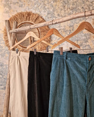 ABDONISE κοτλέ παντελόνι σε άνετη γραμμή - Bohoskull