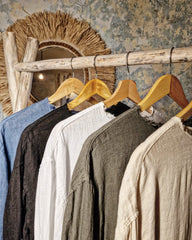 AIMARD λινό πουκάμισο στενή γραμμή - Bohoskull