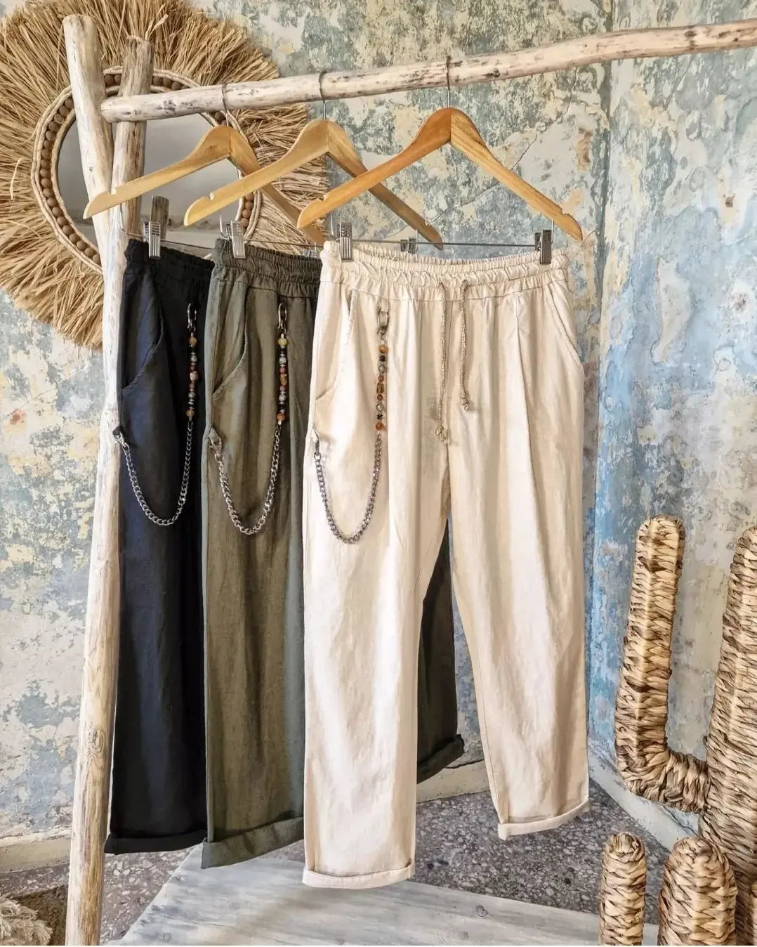 ARKAN παντελόνι με κανονική γραμμή - Bohoskull