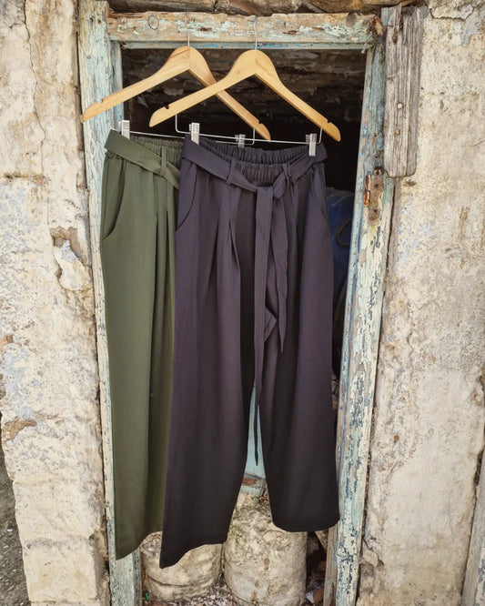 JAPANESE trouser υφασμάτινο παντελόνι σε κανονική γραμμή - Bohoskull