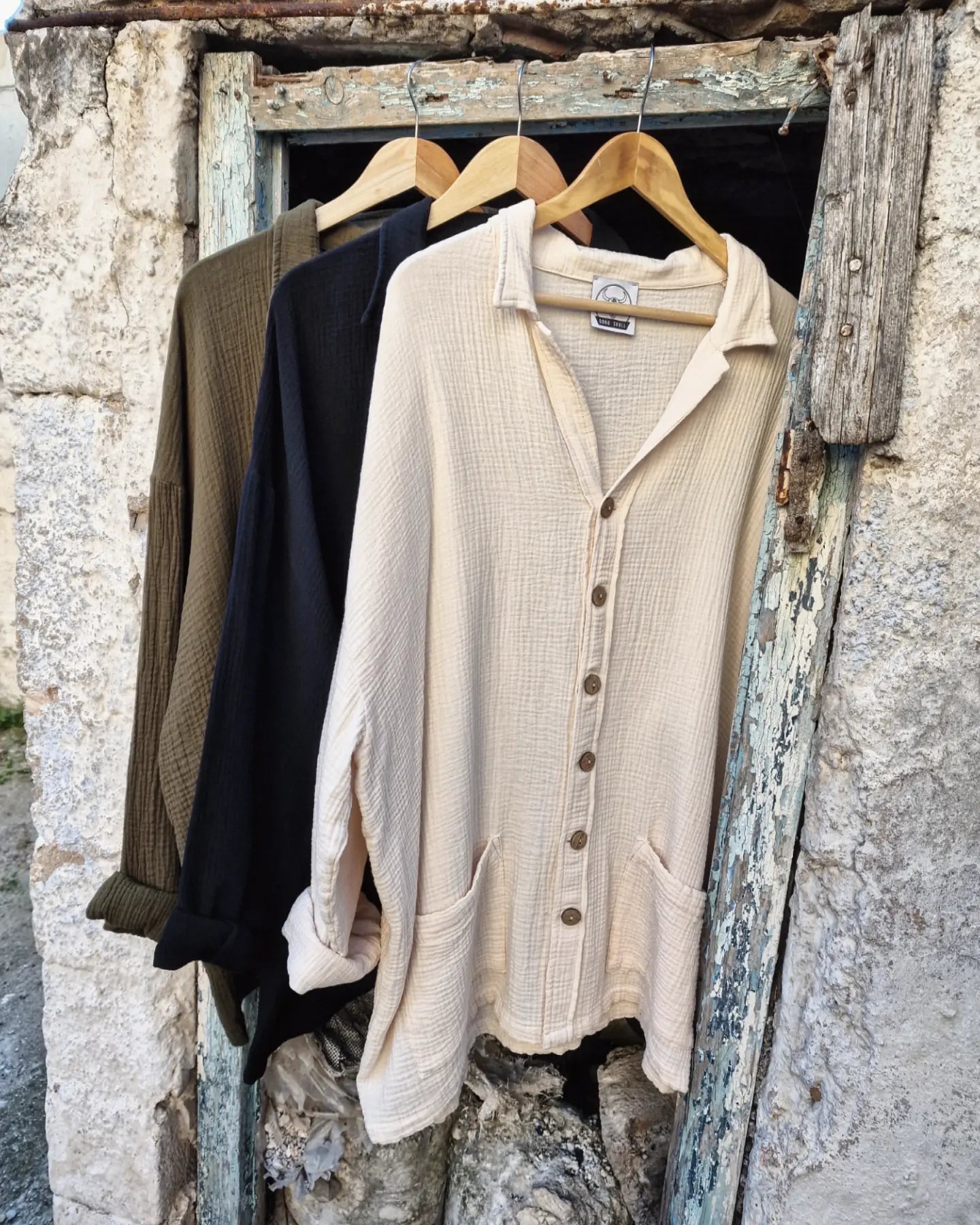 AJACCIO πουκάμισο oversized - Bohoskull