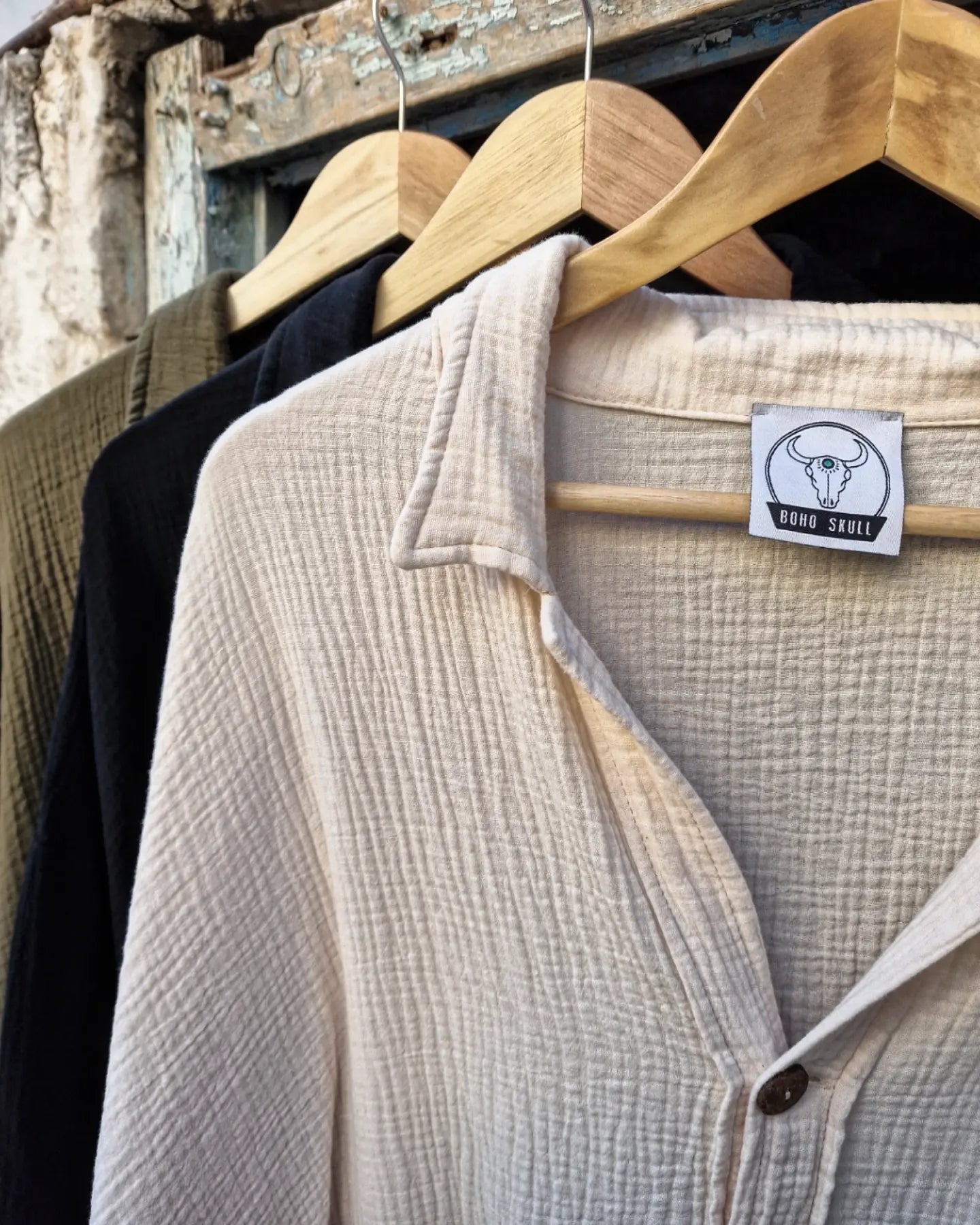 AJACCIO πουκάμισο oversized - Bohoskull